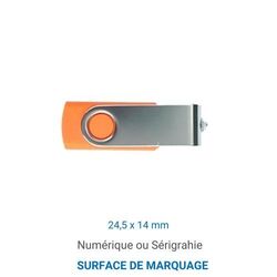 Clé USB TWISTER Blanc 16 GO