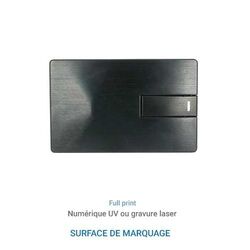 Carte USB Alu MILAN Noir