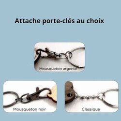 Porte-clés ECO PLAQUE BOIS rond ou carré 50 mm