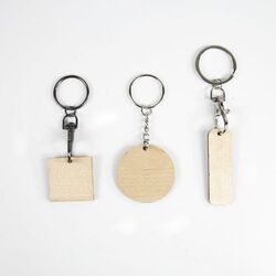 Porte-clés ECO PLAQUE BOIS - France