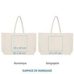 Cabas coton MIAMI 330 - écru