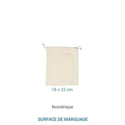 Pochon coton BIO FIDJI M 155