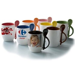 Tasse BICOLORE cuillère - Vert