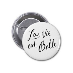 Badge EPINGLE rond Mat 25 mm