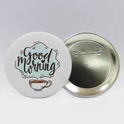 Badge EPINGLE rond Mat 25 mm