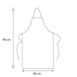 Tablier coton écru 230gr
