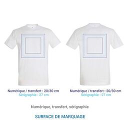 T-Shirt IMPERIAL Col rond Homme - Aqua L