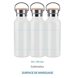 Bouteille isotherme OSLO 500 ml - Blanc