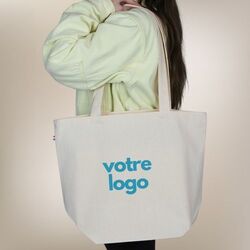 Cabas coton LOUISE 250 - Bleu Marine