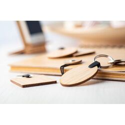 porte-clés en bambou rond Bambry