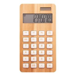 calculatrice en bambou BooCalc