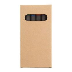 set de 6 crayons de couleurs personnalisés Craxon 6 Eco