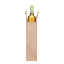 CAMPO DI VINO Sac en jute pour une bouteille