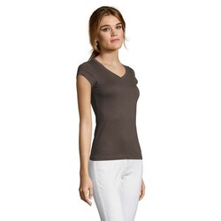 MOON T-SHIRT FEMME COL V
