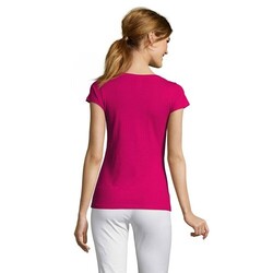 MOON T-SHIRT FEMME COL V