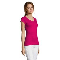 MOON T-SHIRT FEMME COL V