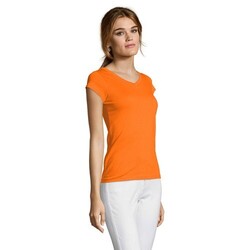 MOON T-SHIRT FEMME COL V