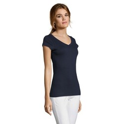 MOON T-SHIRT FEMME COL V