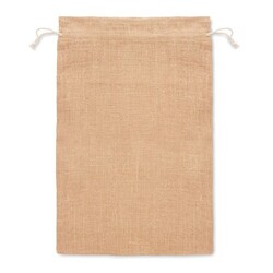 JUTE LARGE Grand sac cadeau en jute 30x47 cm