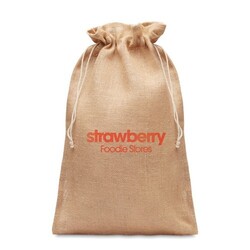 JUTE LARGE Grand sac cadeau en jute 30x47 cm