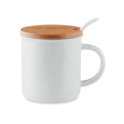 KENYA Mug porcelaine avec cuillère