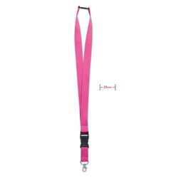 WIDE LANY Lanyard crochet métal 25mm