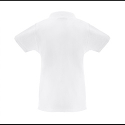 THC MONACO WOMEN WH. Polo à manches courtes pour femmes en coton cardé