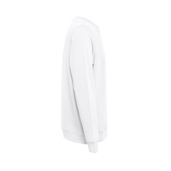 THC COLOMBO WH. Sweat-shirt (unisexe) en éponge italienne sans carte. Couleur blanche