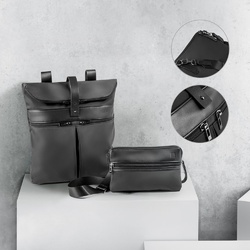 ROVER BACKPACK. Sac à dos en microfibre et PU