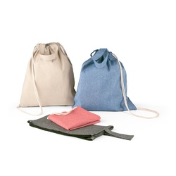 RISSANI. Sac à dos avec coton recyclé (70%) et polyester (30% rPET) (140 g/m²)