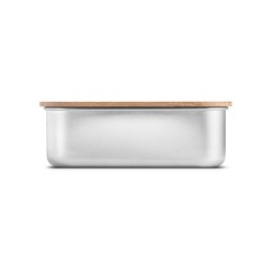 SHINO. Boite thermique en acier inoxydable, couvercle en bambou 800 ml