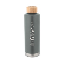 NORRE BOTTLE. Bouteille en acier inoxydable (36% recyclée) avec double paroi isolée sous vide 640 mL