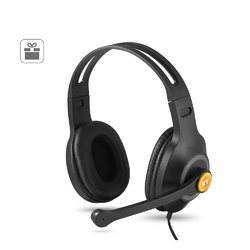 KILBY. Casque audio ajustable en ABS et PP avec microphone