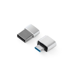 MINSKY. Jeu de 2 adaptateurs USB-A / USB-C en aluminium