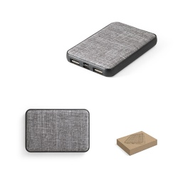 RENEWAL BATTERY. Power bank 5 000 mAh en PET recyclé (100 % rPET)