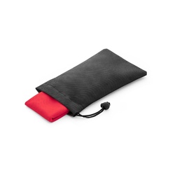 BERNAL. Serviette de sport rafraichissante en polyester recyclé (100% rPET) avec pochette en non-tissé