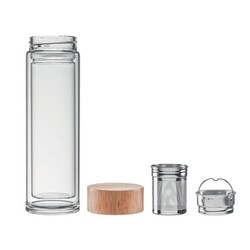 BATUMI GLASS Gourde double paroi verre 420ml