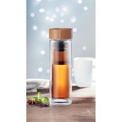 BATUMI GLASS Gourde double paroi verre 420ml