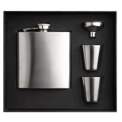 SLIMMY FLASK SET Flacon de poche avec gobelets