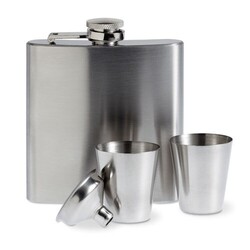 SLIMMY FLASK SET Flacon de poche avec gobelets