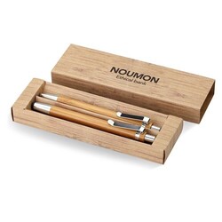 BAMBOOSET Coffret stylo et crayon en bam