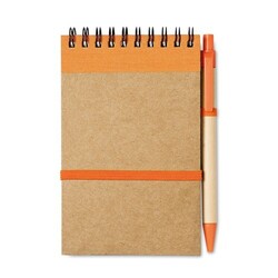 SONORA Bloc-notes recyclé et stylo