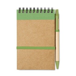SONORA Bloc-notes recyclé et stylo