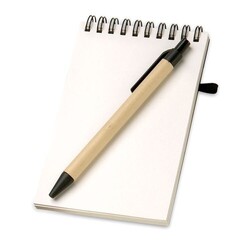 SONORA Bloc-notes recyclé et stylo