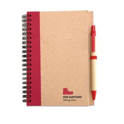 SONORA PLUS Bloc-notes recyclé et stylo