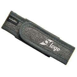 Etui de ceinture en nylon pour couteau 'Slim', gris chiné