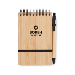 SONORABAM Set de bloc-notes A6 en bambou