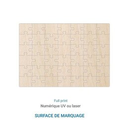 Puzzle français RECTANGLE en bois 90 pièces