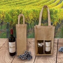 Sac Jute 2 bouteilles
