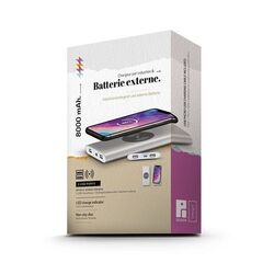 BATTERIE EXTERNE Li-po 8000 mAh ET CHARGEUR PAR INDUCTION